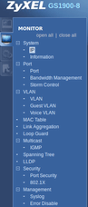 Web configurator - monitor