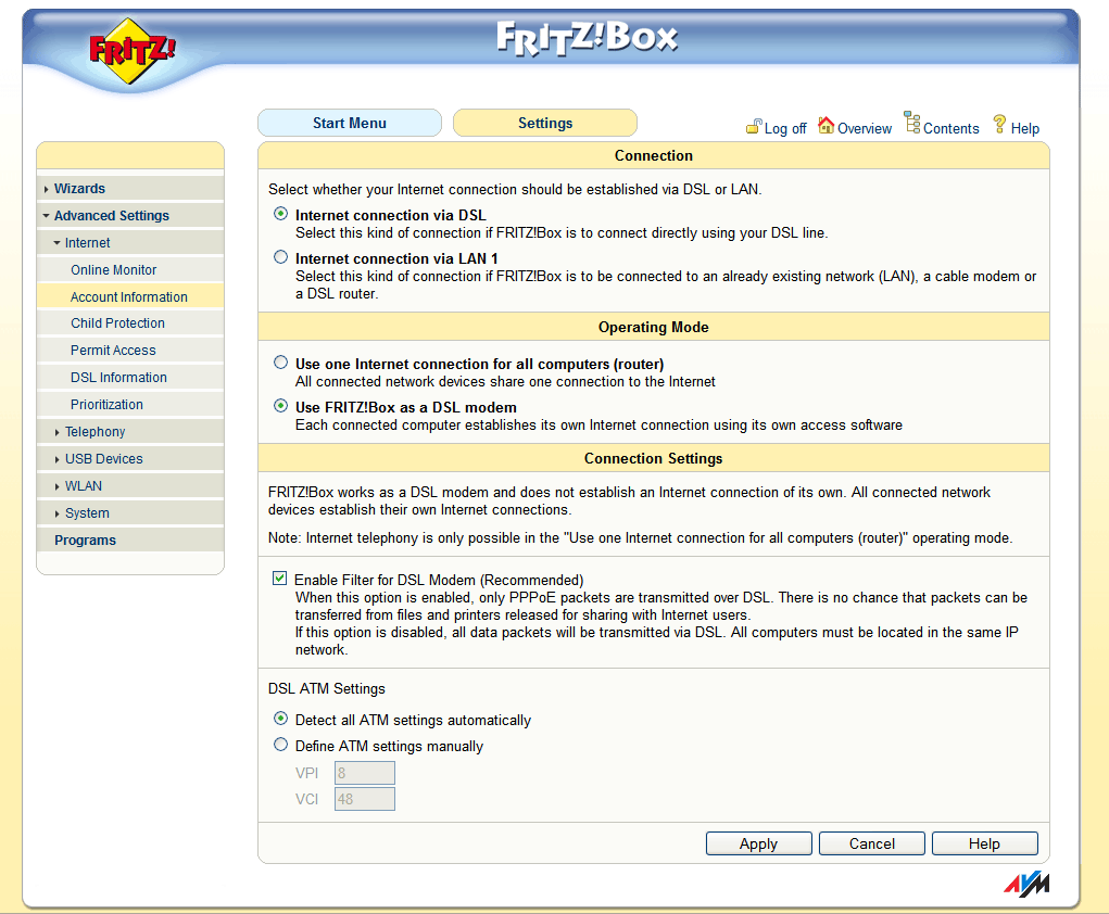 Fritzbox 7170