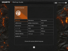 Startup Guide – System Language