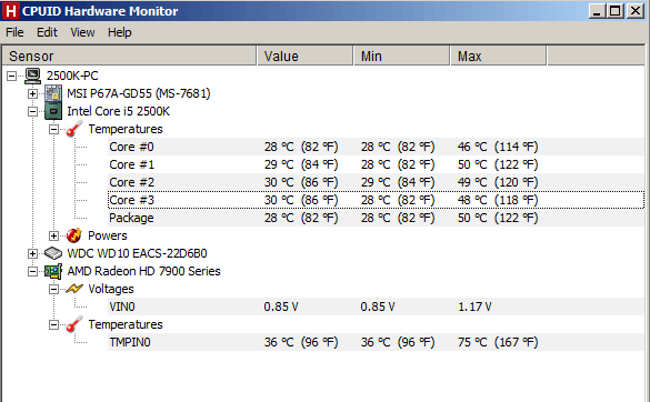 max 0temp 75C max 0temp 75C