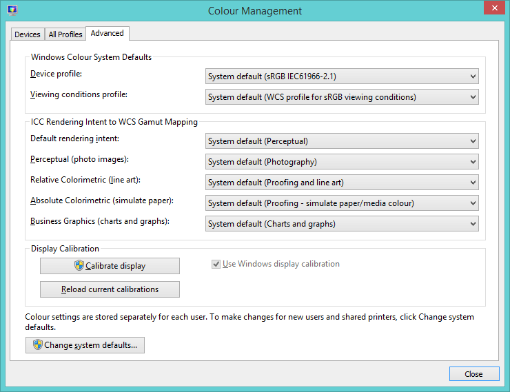 Advanced Colour Management