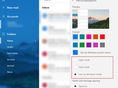 Darkmode in Mail app