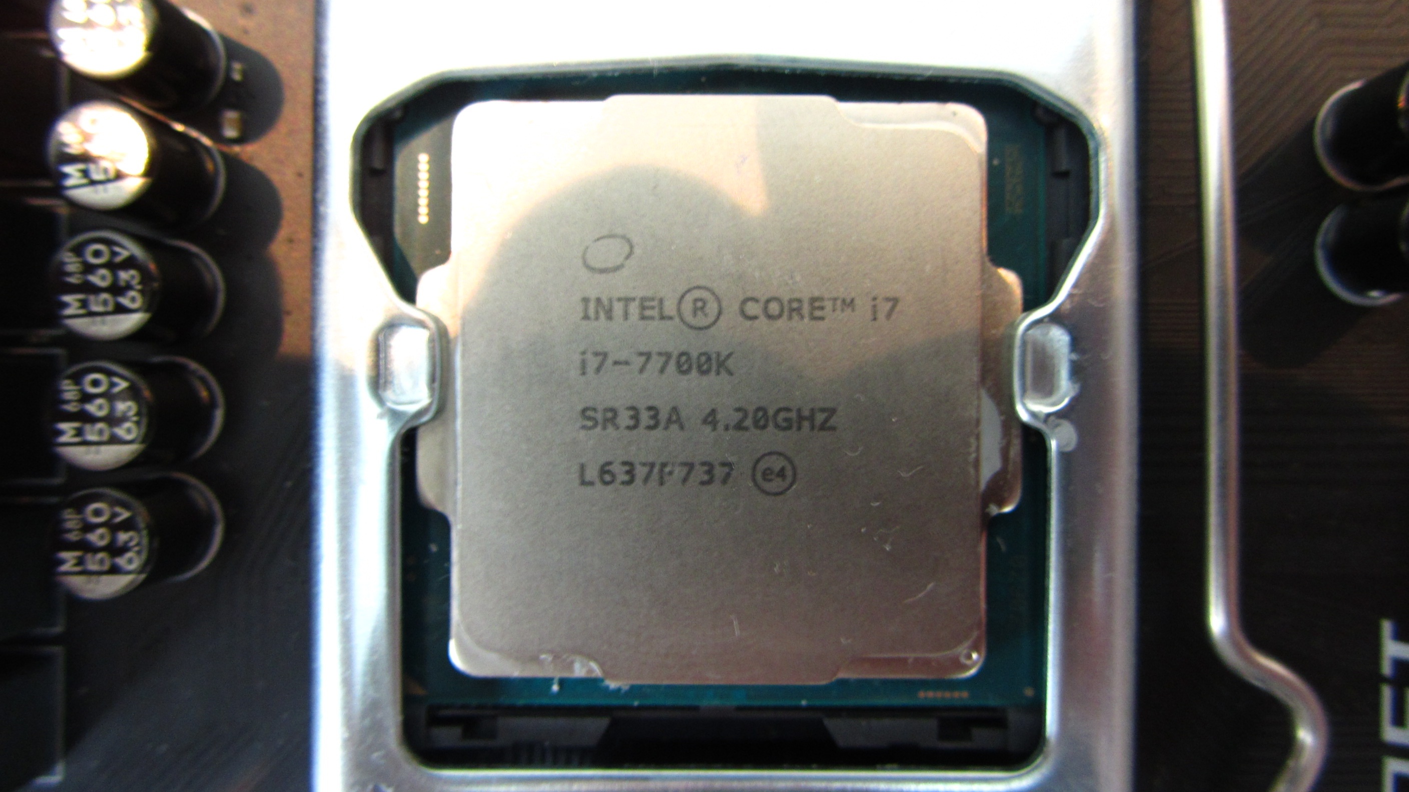 CPU socket front