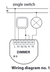 Fibaro dimmer 2 aansluitschema