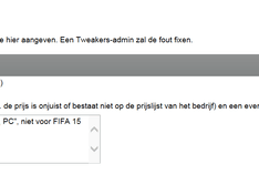 Onjuiste Prijs Melden 2