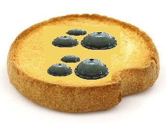 Beschuit met limpets