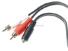 2x RCA to 3.5mm female