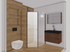 badkamer vanaf deur