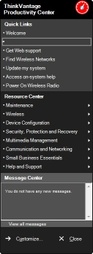 Thinkvantage menu