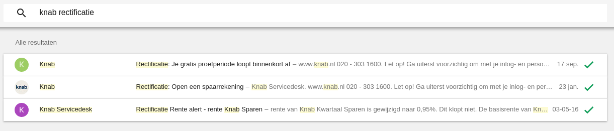 Knab rectificatie Knab rectificatie