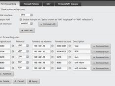 forwarding unifi controller