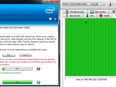 20120715 Intel Toolbox en HD Tune LBA error
