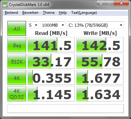 Samsung T166 HD321KJ 2x 320GB (Raid0), CDM3.0
