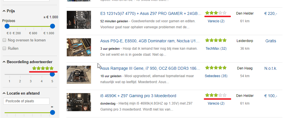 Bugje beoordeling