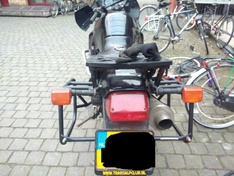Kofferrek achter