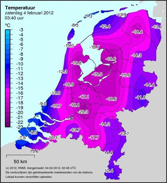Koudste nacht NL