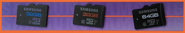 MicroSD op een rij