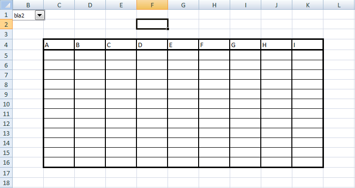 Excel voorbeeld