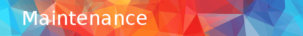 Web configurator - maintenance scherm