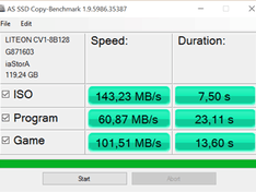 SSD copy-benchmark accu