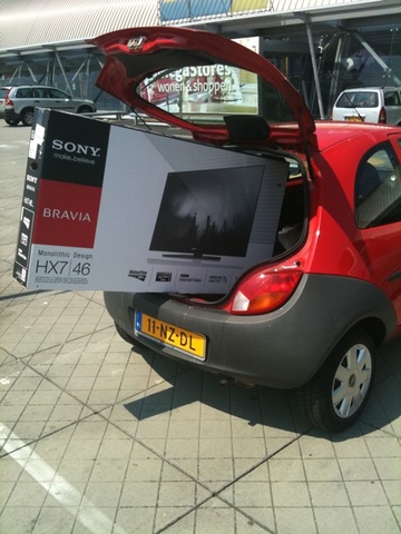 46HX700 in een Ford Ka