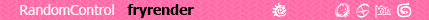 RandomControl fryrender