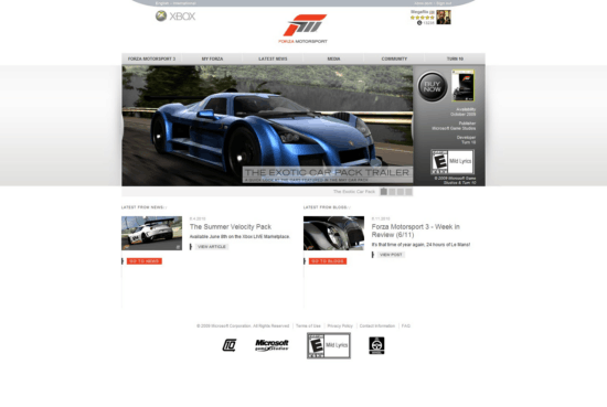 De portal van Forzamotorsport.net