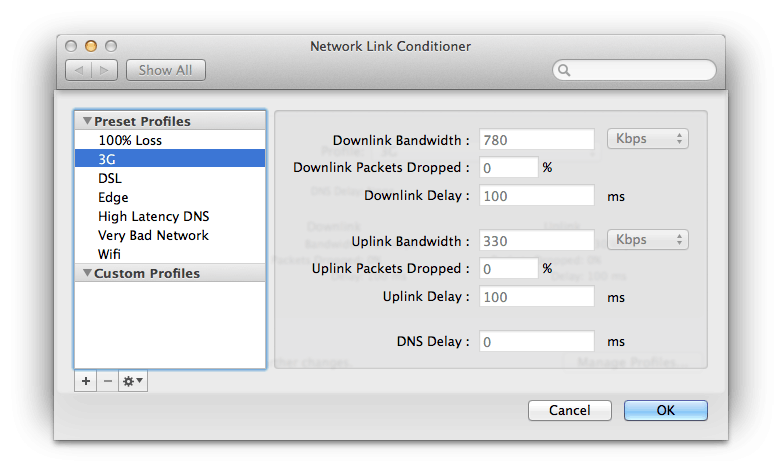 Network Link Conditioner Network Link Conditioner