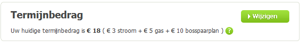 Greenchoice termijnbedrag