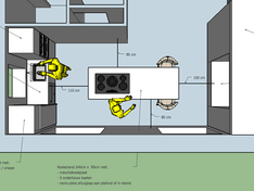 Keuken topview Sketchup
