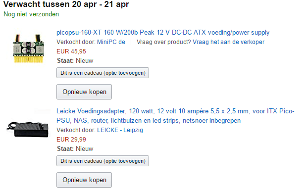 Besteld