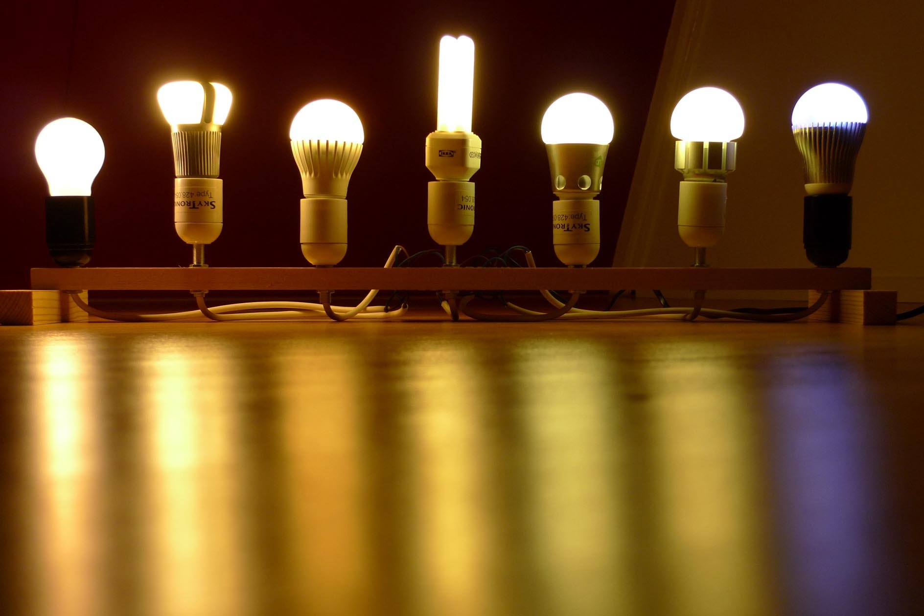 Lampen lang aan