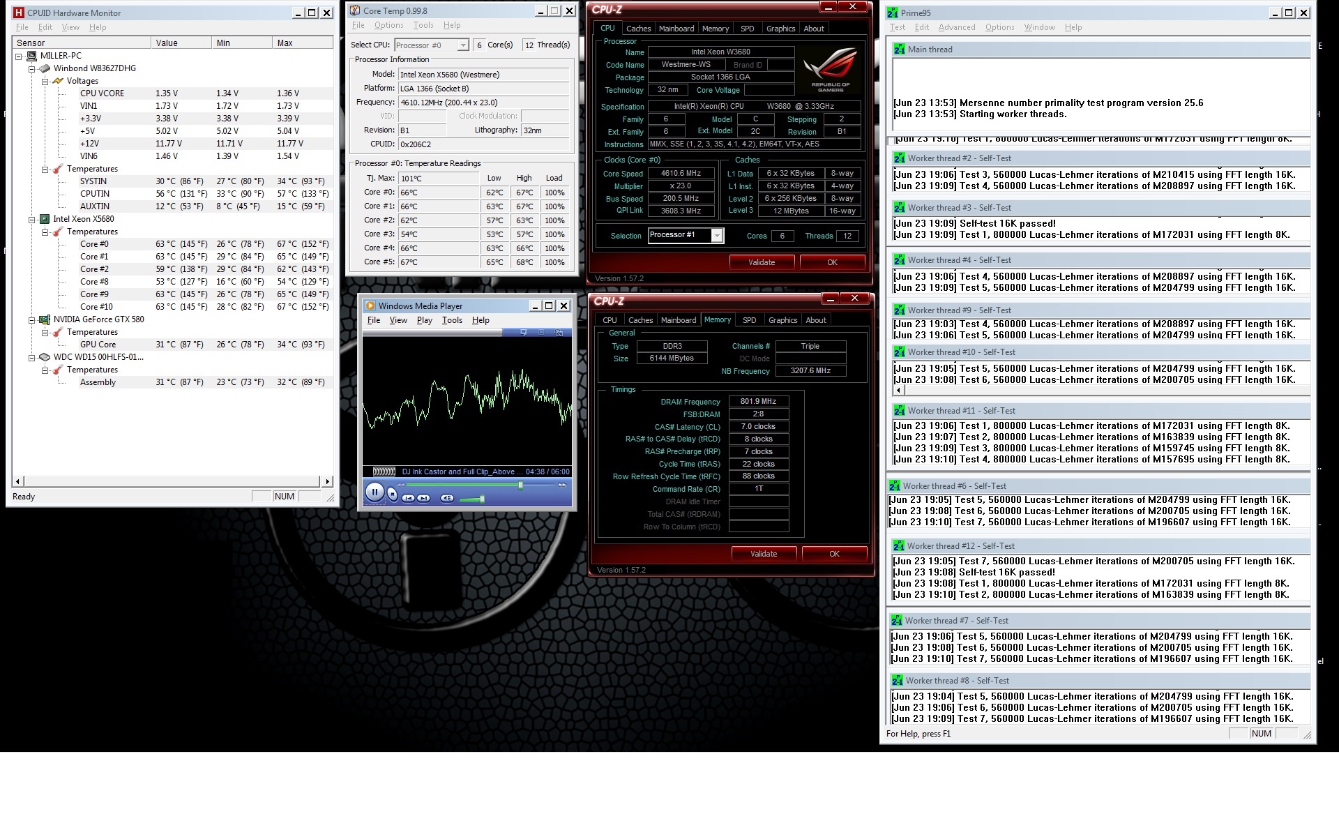 4600@ 1,35v load prime95 Small FTT