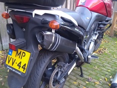 V-strom nieuwe uitlaat 2