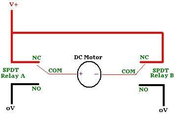 motor omkeer relais
