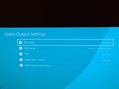 PS4Pro display