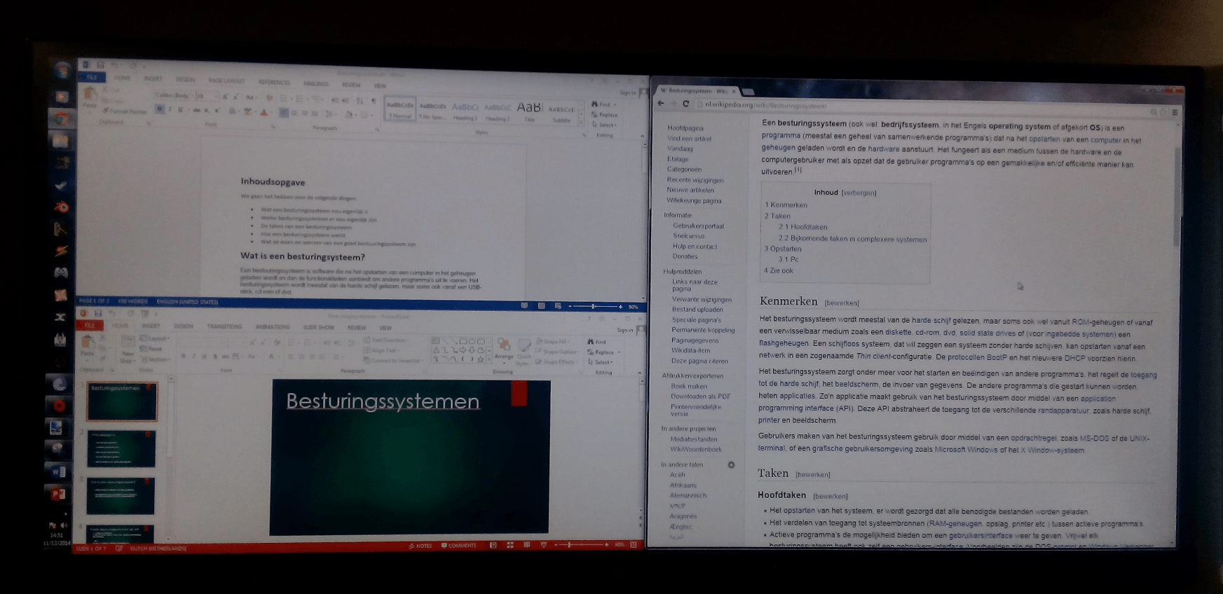Screensplitvoorbeeld