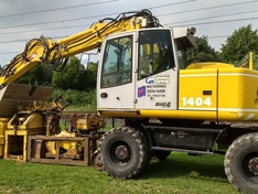 Graafmachine spoor bij school