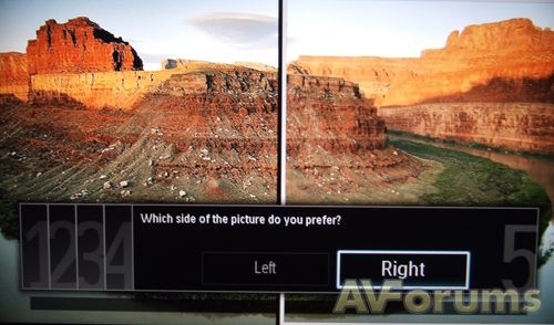 Het instelmenu bij de eerste keer de tv aan