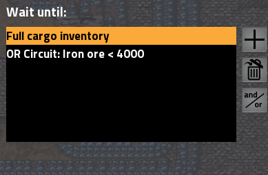 Trein settings Trein settings