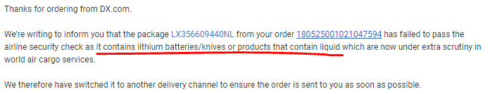 Dealextreme order Dealextreme order