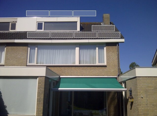 Voorbeeld dakindeling