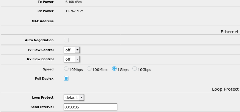 MT SFP Interface