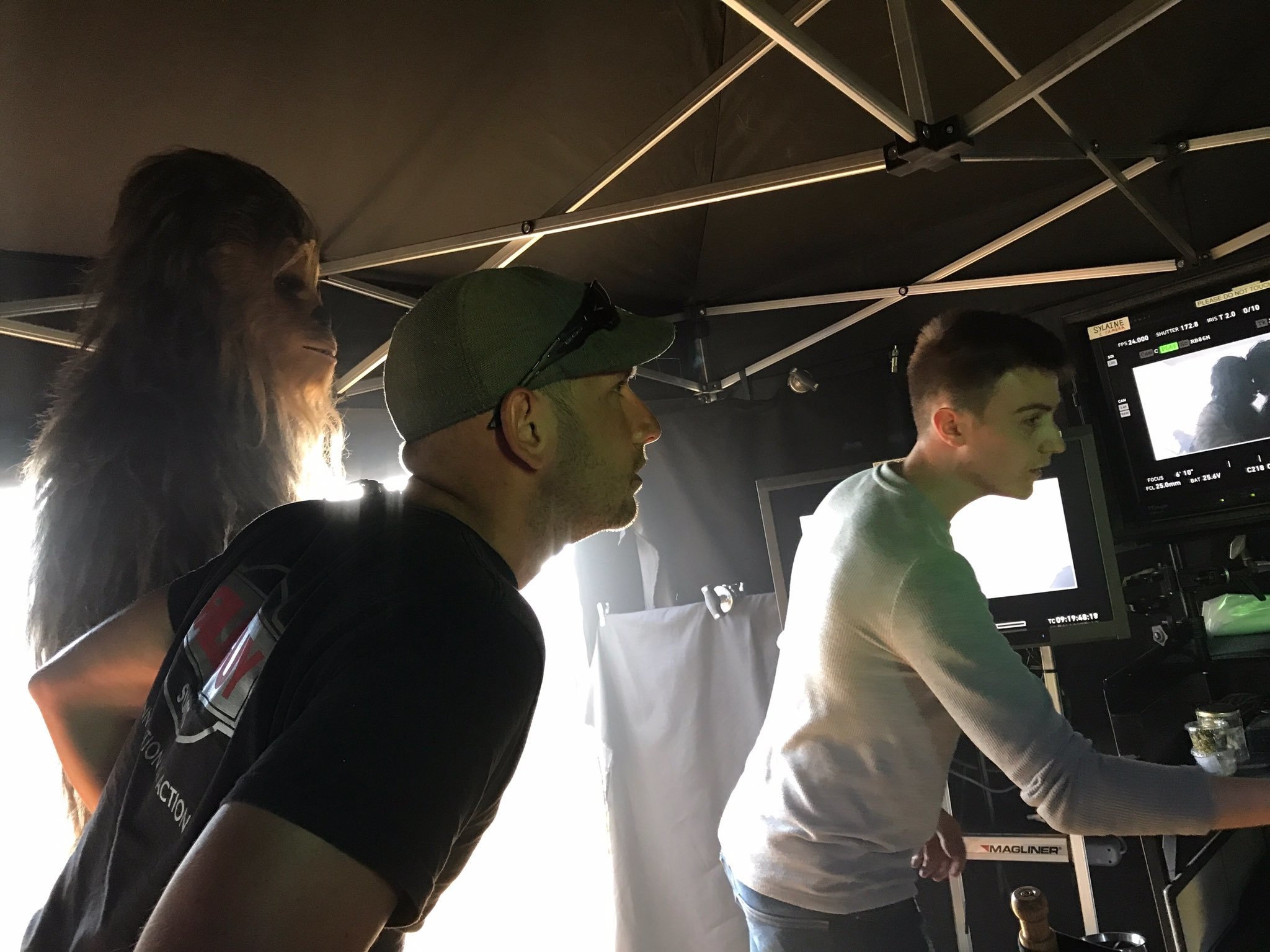 #Chewie checking the shot. #UntitledHanSoloMovie #Chewie checking the shot. #UntitledHanSoloMovie