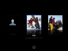 XBMC loginscreen