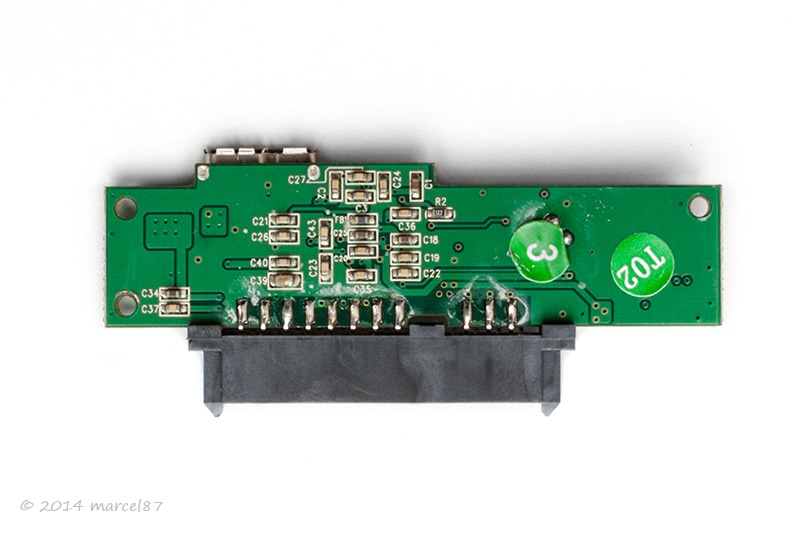Onderzijde PCB
