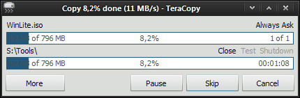 Kopiëren naar Raid5 via getweakte samba. Kopiëren naar Raid5 via getweakte samba.