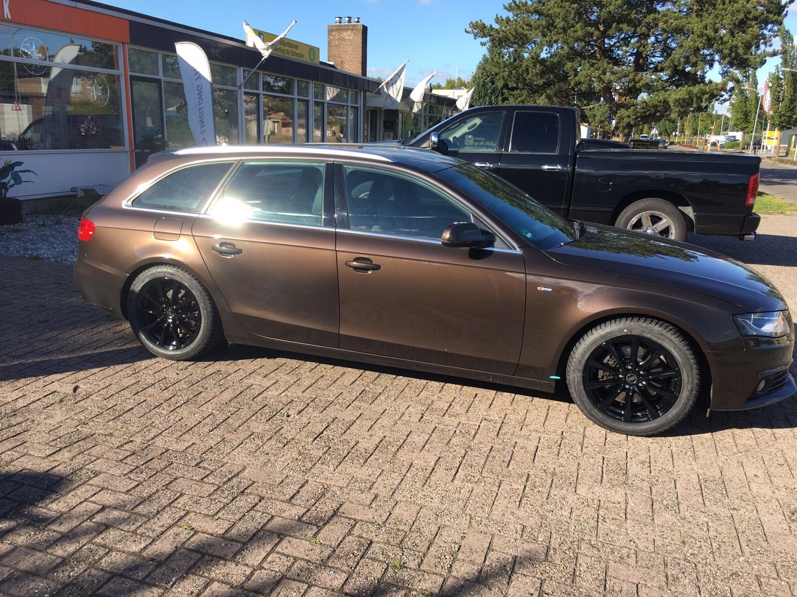 Audi op wintervelgen Audi op wintervelgen