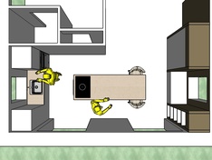 Bovenaanzicht keuken