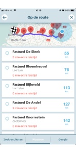 Waze Fastned onderweg